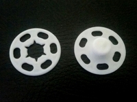 Кнопки пришивные пластик  ОПТ KPPIF15-1 (белый) разные размеры
