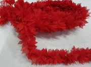 Тесьма с цветами FLOWS-4 (красный) Цена за 10 ярд