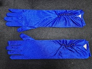 Перчатки атласные 5072-11-38см (синий)