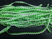 Тесьма вьюнок 2х цветная V05-18 (зеленый) Цена за 18 ярд