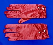 Перчатки атласные PCHAL23-4 (красный) Цена за 1 пару