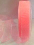 Лента органза LO25-34 (розовый) 