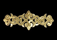 Аппликация вензель 8573-41 (золото)