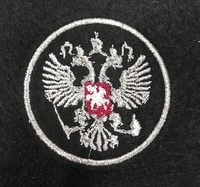 Аппликации герб AK529-42-10 шт (серебро)  Цена за 10 шт