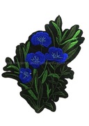 Аппликации цветы AK82-11 (синий)