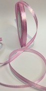 Лента атласная с люрексом ALL06-34-42 (розовая  с серебром)