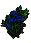 Аппликации цветы AK82-11 (синий) Цена за 2 шт