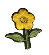 Аппликации цветок AP039-9 (ярко желтый) Цена за 10 шт