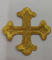 Аппликации крест 3580-41 (золото) Цена за 20 шт