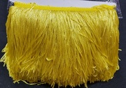 Бахрома танцевальная резаная Bh15-9 (ярко желтый) Цена за 16,4 м