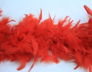 Боа из перьев курицы BOA150g-4 (красный) Цена за 1.8 метра