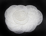 Пришивные элементы из ткани Jabo15-1 (белый) Цена за 2 шт