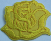 Аппликации цветок KA9-7 (желтый) Цена за 10 шт.