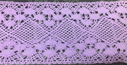 Кружево лен 621-3042-166 (фиолетовый) Цена за 13,7 метров