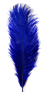 Перо страуса PRK25-30-11 (синий) Цена за 5 шт