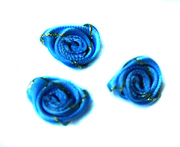 Розочки атласные 1-34-16 (голубой) Цена за 20 шт