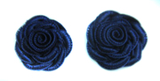 Цветы пришивные NF100H30-12 (темно синий) Цена за 10 шт