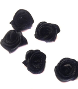 Цветы пришивные КЦ277-3 (черный) Цена за 50 шт