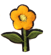 Аппликации цветок AP039-31 (оранжевый) Цена за 10 шт