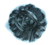 Цветы пришивные CPS01-63 (темно серый) Цена за 10 шт