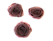 Розочки из атласа КЦ323-36 (грязно розовый) Цена за 10 шт