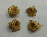 Розочки из парчи 1-361-41 (золото) Цена за 20 шт