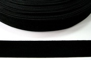 Бархатная лента BHL25-3 (черный)  Цена за 25 ярд (22,8 м)