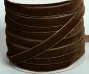 Бархатная лента 4623-30-30Y (шоколад) Цена за 30 ярд (27,4 м)