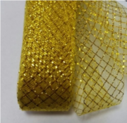 Регилин с люрексом RGL4-7-41 (желтый с золотом) Цена за 20 ярд (18,28 м)