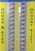 Крючки пришивные HOOKS1-42 (серебро) Цена за 24 шт