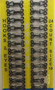 Крючки пришивные HOOKS10-3 (черный) Цена за 24 шт