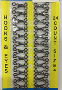 Крючки пришивные HOOKS4-3 (черный) Цена за 24 шт