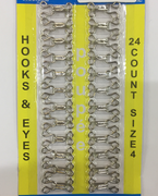 Крючки пришивные HOOKS4-42 (серебро) Цена за 24 шт