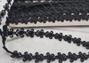 Кружево гипюр ромашка WX196-3  (черный) Цена за 13,7 метров