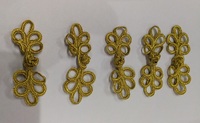 Клевант-текстильные застежки ZAS8-41 (золото) 5 шт
