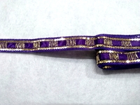 Тесьма с пайетками декоративная TDP3-43-8Y (фиолетовый)
