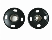 Кнопки металлические KM-3 (черный) разные размеры