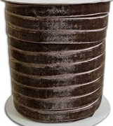 Бархатная лента BHL12-30 (коричневый)