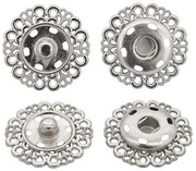 Кнопки декоративные KPDM2-42 (серебро)