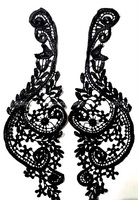 Аппликации лейсы LP14-3 (черный) Цена за 1 пару
