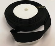 Репсовая лента LR15-3 (черный) Цена за 1 или 10 упаковок по 22,85 метров
