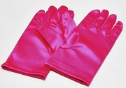 Перчатки атласные детские PCHAL17-40 (ярко розовый)