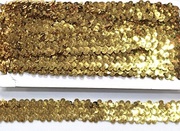 Резинка с пайетками  REZP-3sm-41(золото) 