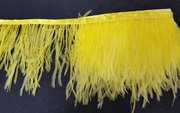 Перо страуса на ленте TSS-7 (желтый) 